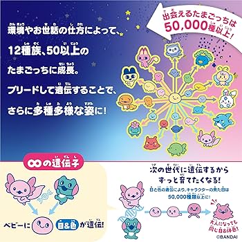 Amazon | [バンダイ(BANDAI)] Tamagotchi Paradise - Purple Sky 竹下