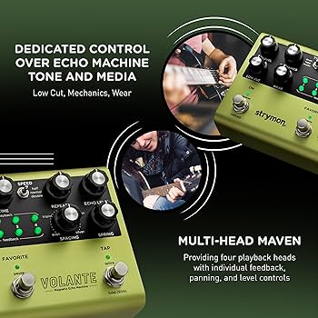 Amazon.com: Strymon Volante Magnetic Echo Machine Delay Guitar