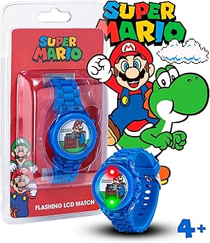 Amazon.com: Super Mario Kids LCD Digital Watch with Flashing