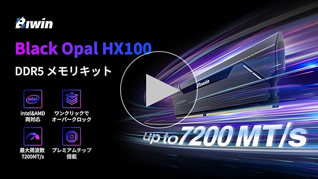Amazon.co.jp: Biwin HX100 DDR5 6000MHz デスクトップPC用メモリ 32GB