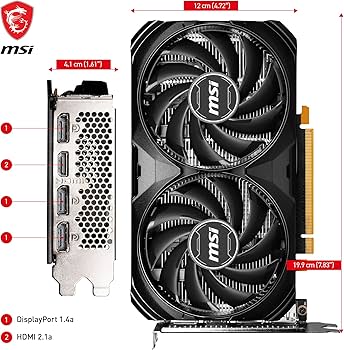 Amazon | MSI GeForce RTX 4060 Ventus 2X ブラック 8G OC ゲーミング