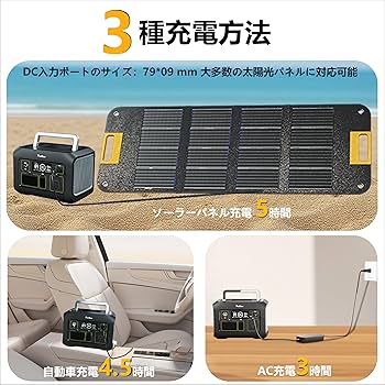 Amazon.co.jp: PurMars ポータブル電源 300 w (500 w ピーク)、288Wh