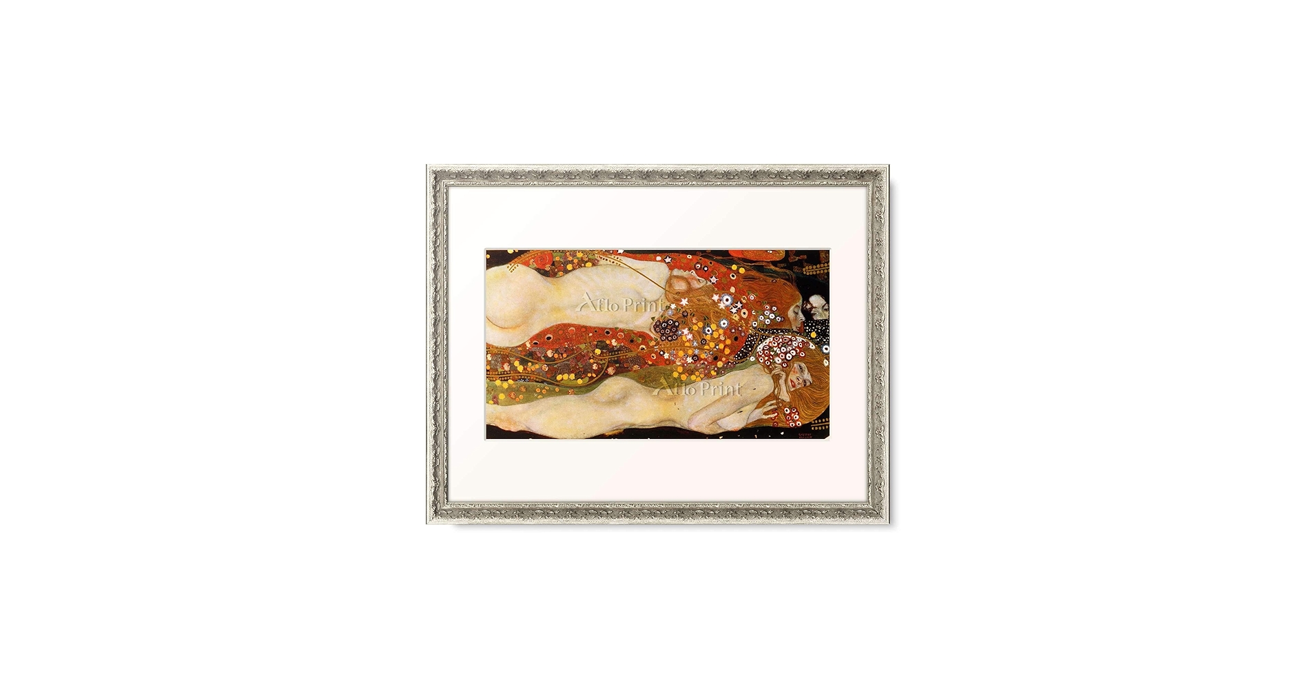 Amazon.co.jp: グスタフ・クリムト Gustav Klimt 「水蛇 II」 額装