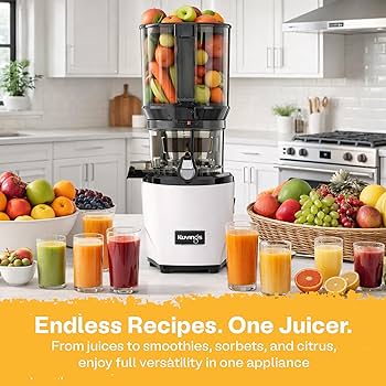 Amazon.com: Kuvings AUTO10 Cold Press Juicer White - Hands-Free