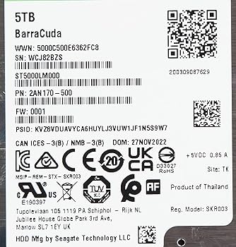 Amazon | (5TB, BarraCuda) - Seagate BarraCuda 5 TB 2.5 inch