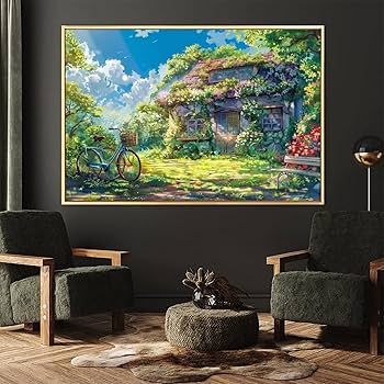 油絵 菅家令子 絵 絵画 インテリア uF6-111509 風景 油絵 菅家令子 絵