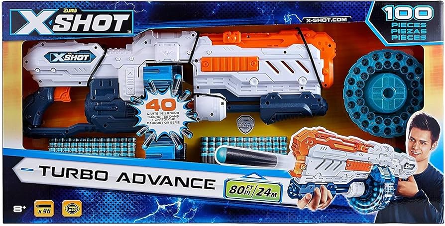 Amazon | Zuru X-Shot エクセルターボ アドバンス ダーツ96本 | 的あて