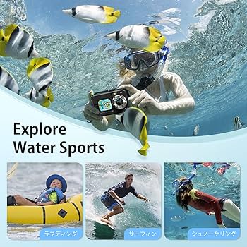 Amazon | Lecran 4K 防水 デジカメ IP68 4800万画素 デジタルカメラ