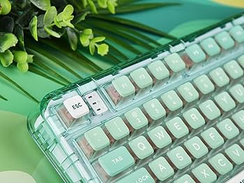 Amazon | YUNZII CK75 無線 ホットスワップメカニカルキーボード 透明
