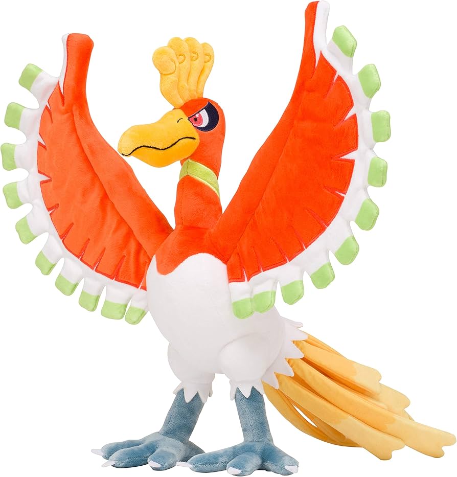 Amazon.co.jp: ポケモンセンターオリジナル ぬいぐるみ ホウオウ 38×49