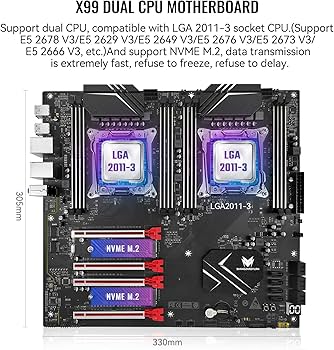 Amazon | SHANGZHAOYUAN X99 デュアル CPU マザーボード LGA 2011-3