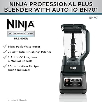 Amazon.com: Ninja BN701 Professional Plus Blender with Auto-iQ