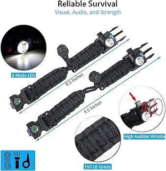 Amazon.com: Nexfinity One Survival Paracord Bracelet - Tactical