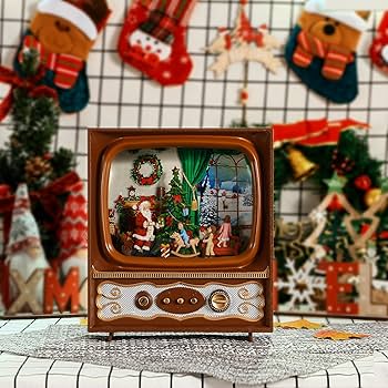 Amazon.co.jp: PEATOP クリスマス スノードーム テレビ ミュージカル