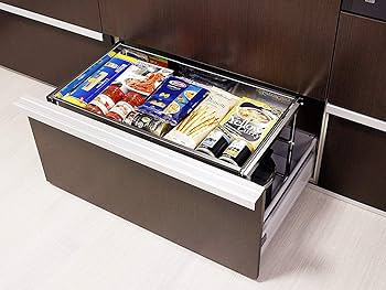 Amazon.co.jp: 川口工器 シンク下 幅伸縮 引き出し ラック ステンレス