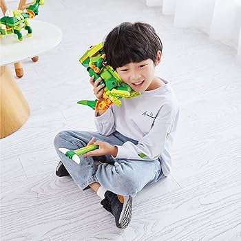 Amazon.com: BOTZEES GO! Dinosaur Robots for Kids, Building and