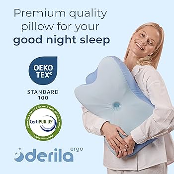 Amazon｜Derila Ergo 頚椎ネックピロー 睡眠用枕 輪郭形状記憶フォーム