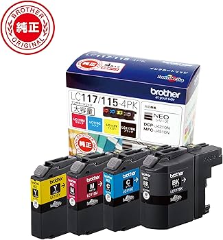 Amazon.co.jp: ブラザー工業 【brother純正】インクカートリッジ4色