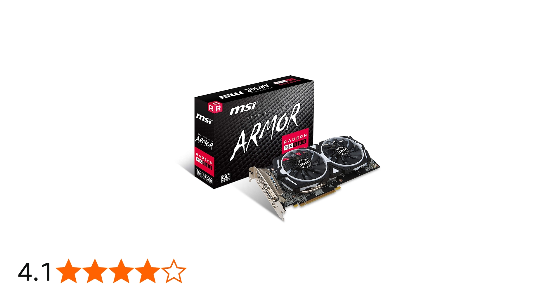 Amazon | MSI Radeon RX 580 ARMOR 8G OC J グラフィックスボード