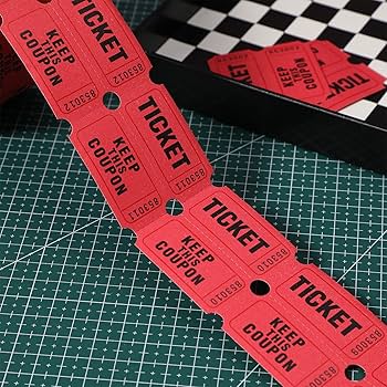 Amazon.co.jp: TOYANDONA 1000枚ロール パーティーチケット 抽選券