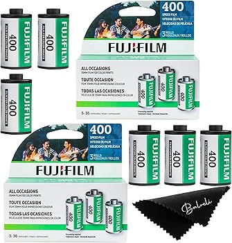 Amazon.com : Fujifilm 400 Film Bundle, 6 Rolls (2x3 Pack), 36
