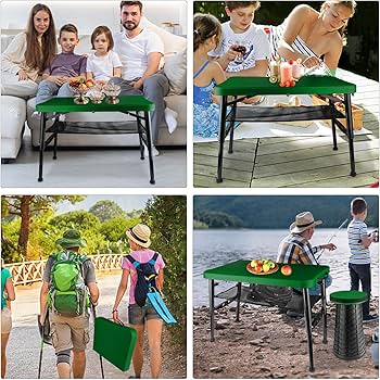 Amazon.com: ZTMT Small Folding Table and Stool, Portable