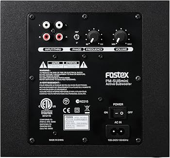 Amazon | FOSTEX アクティブ・サブウーハー PM-SUBmini | モニター