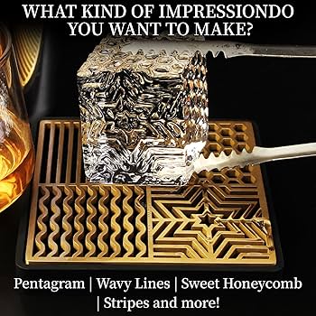 Amazon | カクテル&ウイスキー用アイススタンプトレイ - クリアアイス