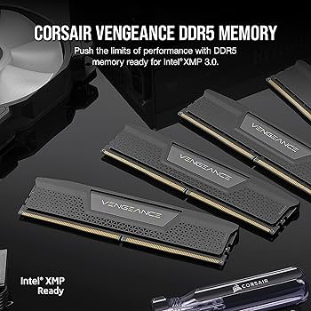 CORSAIR VENGEANCE DDR5 RAM 32GB (2x16GB) 5200MHz CL40-40-40-77