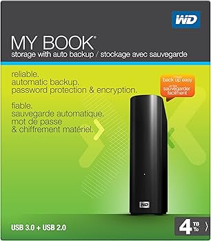 Amazon.com: WD My Book 4TB External Hard Drive Storage USB 3.0