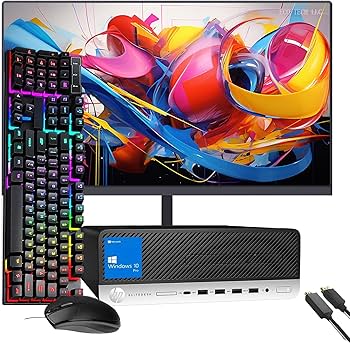 Amazon.com: HP EliteDesk 705 G4 SFF Desktop PC Computer, AMD Ryzen