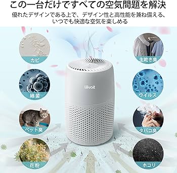 Amazon.co.jp: 【節電対策】Levoit (レボイト) 空気清浄機 12畳 小型