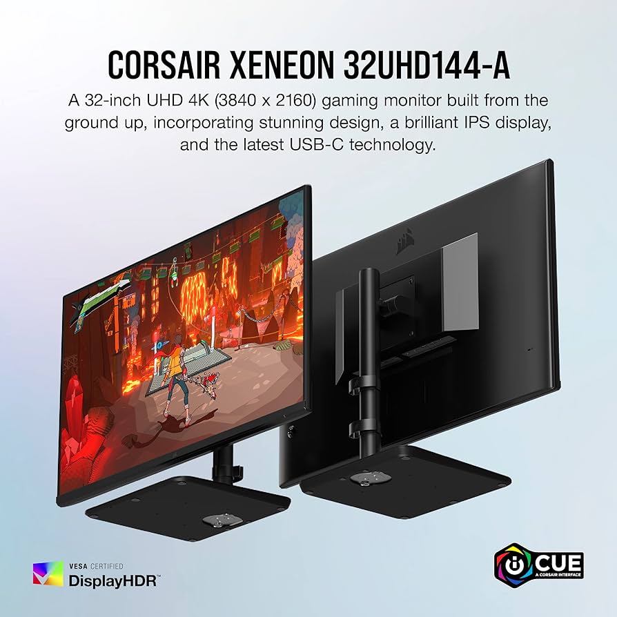 Corsair XENEON 32UHD144-A Gaming Monitor - 32-Inch, IPS UHD (3840