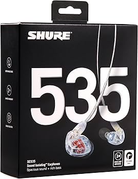 Amazon.co.jp: SHURE シュア SE535 イヤホン 有線 クリア 高遮音性