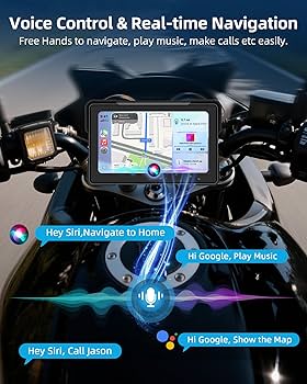 Amazon.com: 7 Inch Motorcycle Carplay Motorcycle w Dual 2K Dash