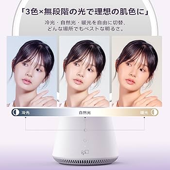 Amazon.co.jp: FPD スマート 卓上 鏡 ライト付き 女優ミラー AI 肌診断