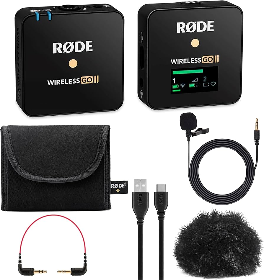 Amazon.com: Rode Wireless GO II Compact Microphone System, Bundle