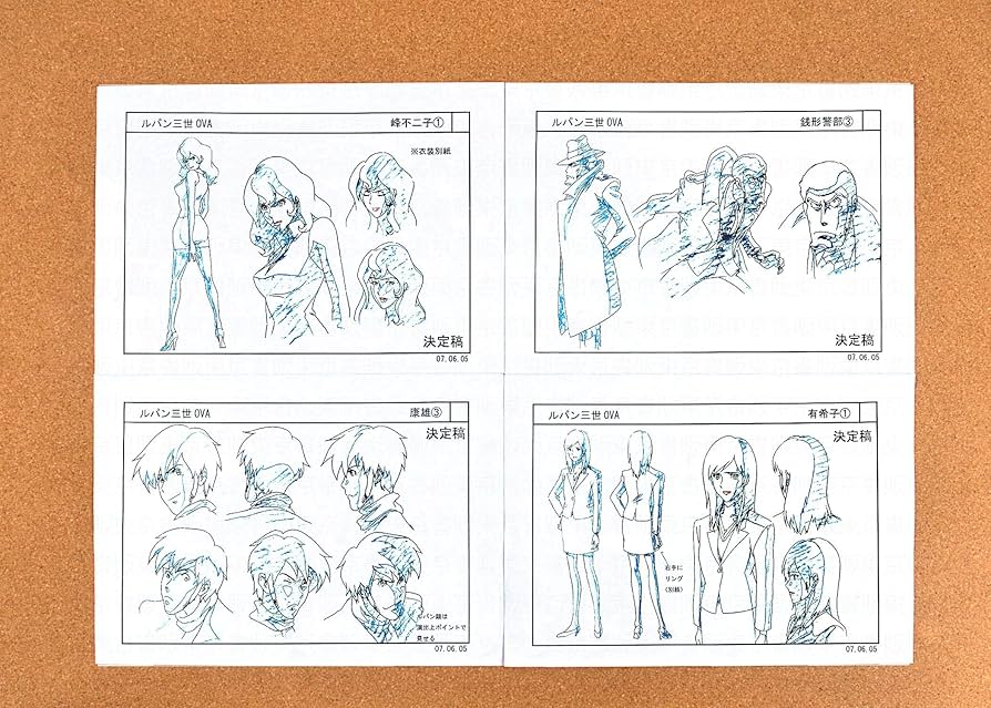 Amazon.co.jp: ルパン三世 GREEN vs RED 設定資料 制作資料 【123枚