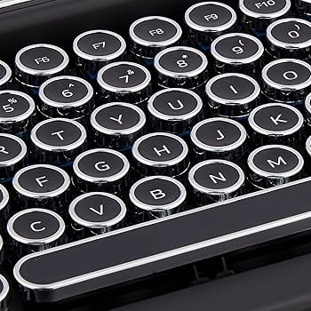 Amazon.co.jp: アイアス タイプライター風レトロキーボードPENNA Black