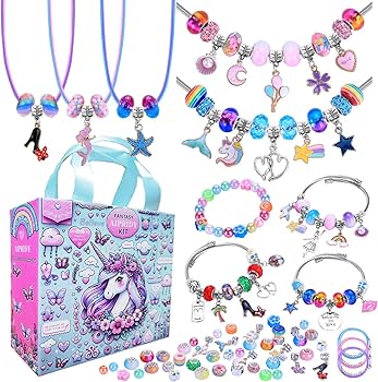 Amazon.com: AIPRIDY 208 Pieces Charm Bracelet Making Kit,Unicorn