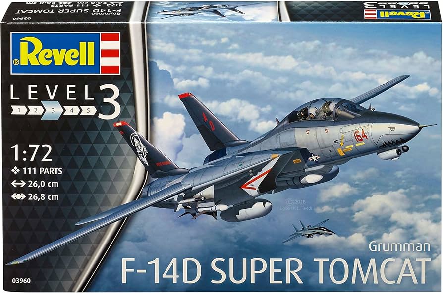 Amazon | ドイツレベル(Revell) 1/72 アメリカ空軍戦闘機 F-14D