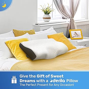 Amazon｜デリラ枕 | 頸部メモリーフォームサイド、背中、うつ伏せ枕