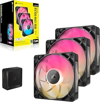 Amazon | CORSAIR iCUE LINK RX120 MAX RGB スターターキット 120mm