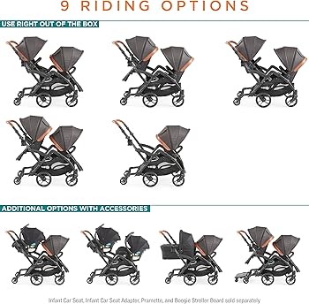 Contours Curve V2 Convertible Tandem Double Baby Stroller