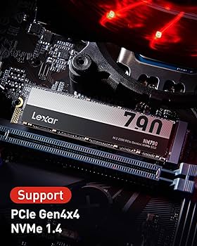 Amazon | Lexar SSD PCIe Gen4x4 M.2 NVMe 2280 グラフェン放熱シート