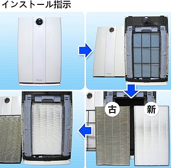 Amazon.co.jp: 集塵フィルター KAFP029A4 加湿空気清浄機交換用集じん