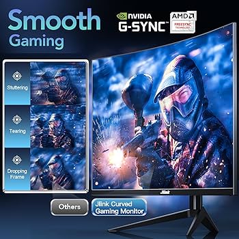 Amazon.com: Jlink 32-Inch Curved Gaming Monitor up to 240Hz,1080P