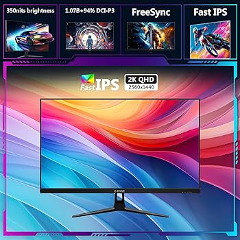 Amazon.com: Z-Edge 27-inch Gaming Monitor QHD 2560 x 1440 2K