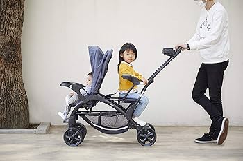 Amazon | カトージ ベビーカー 二人でゴーDX レインカバー付 デニム 1