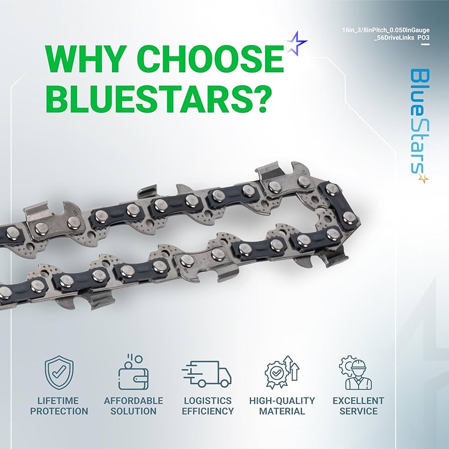 Amazon.com: BlueStars 3 Packs 16-inch Chainsaw Chain 3/8